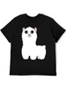 #cute Llama Classic Crew Neck Graphic Tee – Everyday Minimal Look