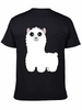 #cute Llama Classic Crew Neck Graphic Tee – Everyday Minimal Look
