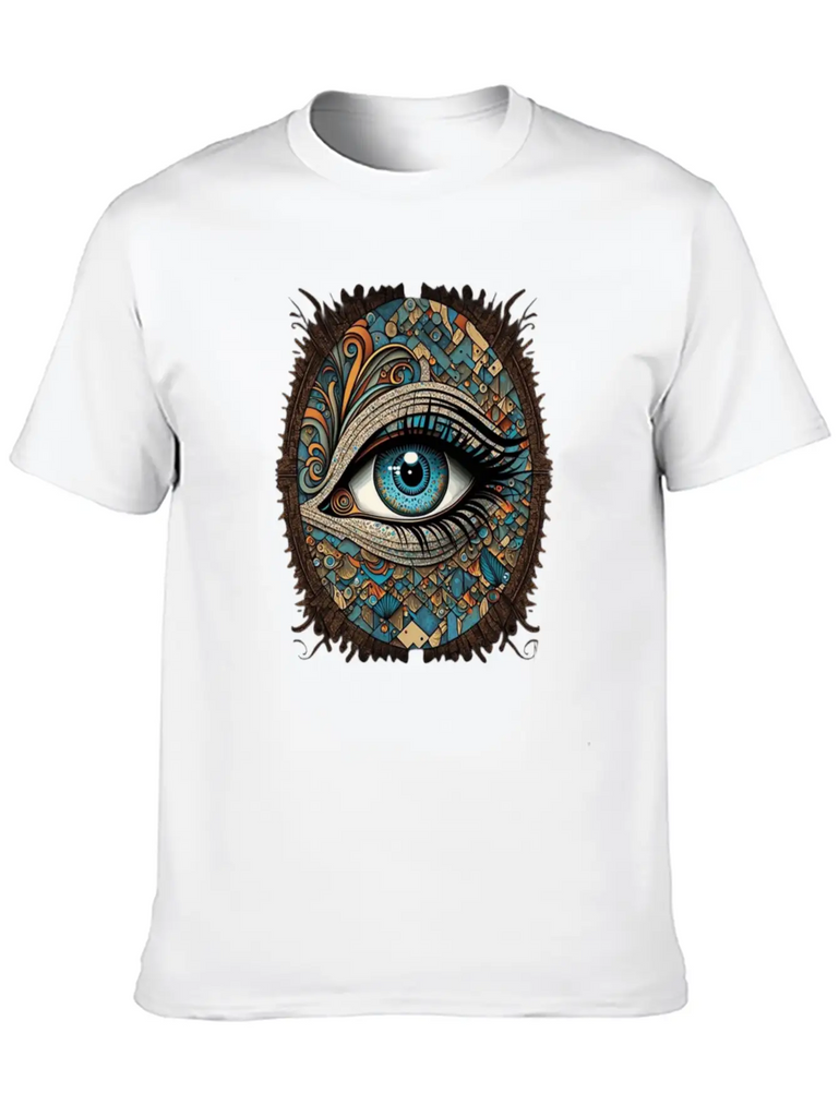 "Eyes On You: Mystical Eye Design" Classic Fit Graphic Tee For Daily Comfort – Unisex Cotton Shirt