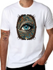 "Eyes On You: Mystical Eye Design" Classic Fit Graphic Tee For Daily Comfort – Unisex Cotton Shirt