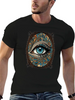 "Eyes On You: Mystical Eye Design" Classic Fit Graphic Tee For Daily Comfort – Unisex Cotton Shirt