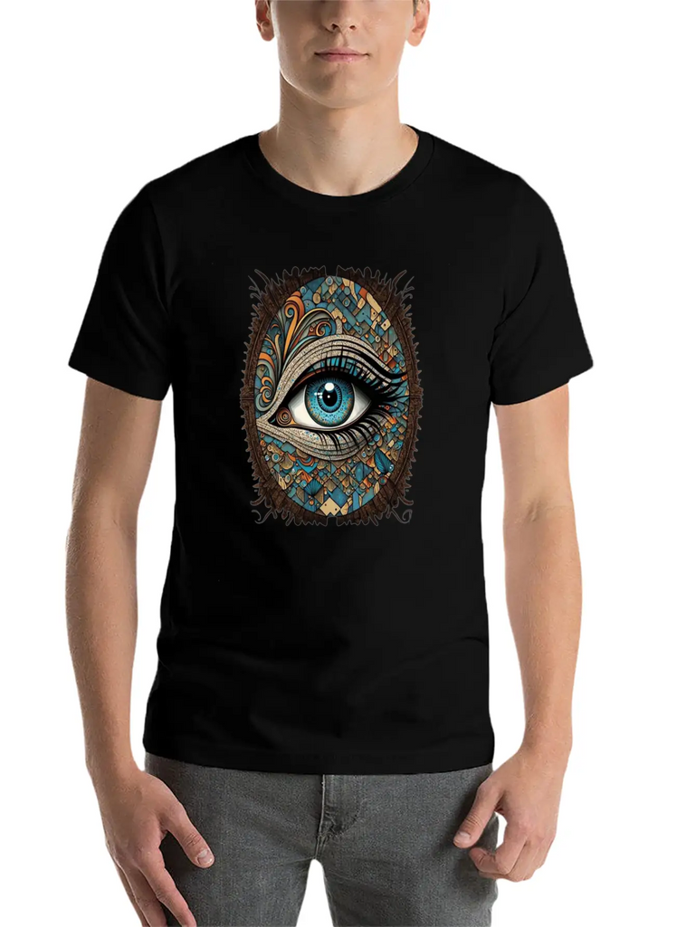"Eyes On You: Mystical Eye Design" Classic Fit Graphic Tee For Daily Comfort – Unisex Cotton Shirt