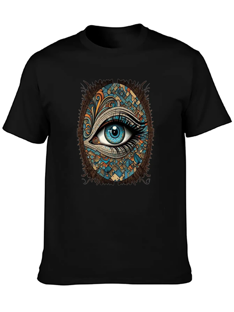 "Eyes On You: Mystical Eye Design" Classic Fit Graphic Tee For Daily Comfort – Unisex Cotton Shirt