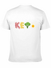 "Keto" Bacon Cheese Broccoli Egg Letters Classic Crew Neck Graphic Tee – Everyday Minimal Look