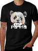 "MR PANDA" | Colorful Artistic Panda Painting Classic Crew Neck Graphic Tee – Everyday Minimal Look